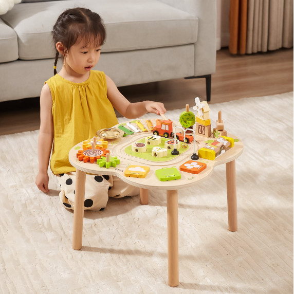 VIGA PolarB Educational Table Activities Pyramid Cymbals Sensory Montessori