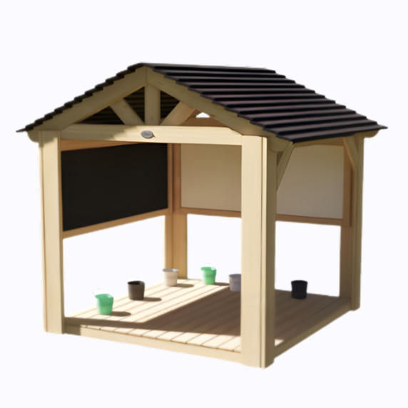 CLASSIC WORLD EDU Large Wooden House Gazebo Playground