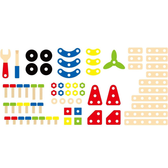 Viga Montessori 68-Piece Building Block Set