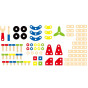 Viga Montessori 68-Piece Building Block Set