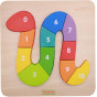 MASTERKIDZ Learning Numbers Counting Up to 10 Wooden Snake