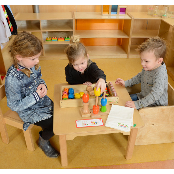 MASTERKIDZ Large Wooden Montessori Lace Threader