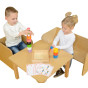 MASTERKIDZ Colorful Wooden Blocks and Round Cups