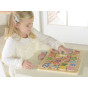 MASTERKIDZ Wooden Educational Board Alphabet Capital Letters Montessori