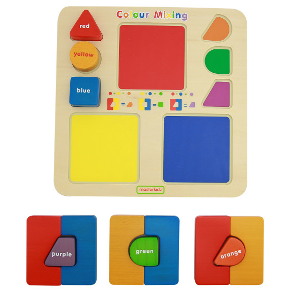 MASTERKIDZ Educational Board Puzzle Connecting Mixing Colors Montessori