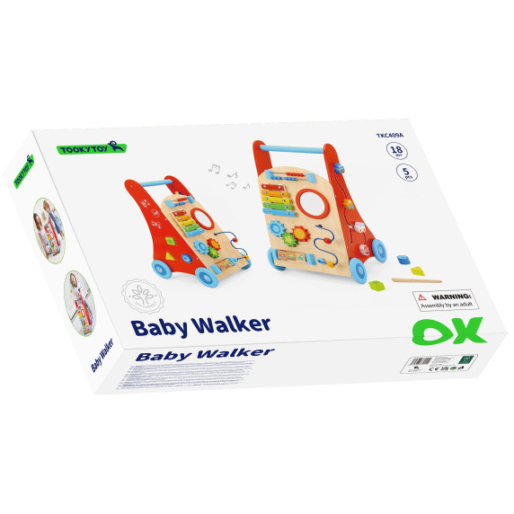 TOOKY TOY Multifunctional Walker Pusher Educational Panel For Children