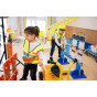 CLASSIC WORLD EDU Huge Wooden Construction Blocks Set Police Vehicles 89 pcs.