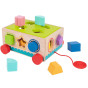 TOOKY TOY Wooden Sorter Cart Blocks 16 pcs.
