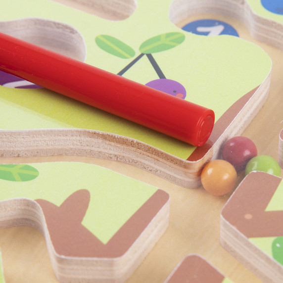 TOOKY TOY Fruit Tree Magnetic Maze Learning Counting