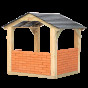 CLASSIC WORLD EDU Large Wooden Gazebo House