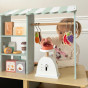 TOOKY TOY Grocery Store Stall Wooden Oven Scale Card Reader