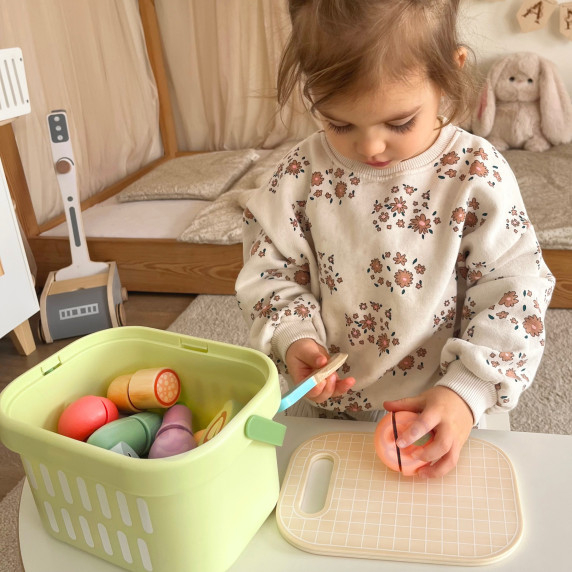 TOOKY TOY Wooden Food Vegetables Fruit Set