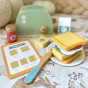 TOOKY TOY Wooden Toaster Pastel Breakfast Set