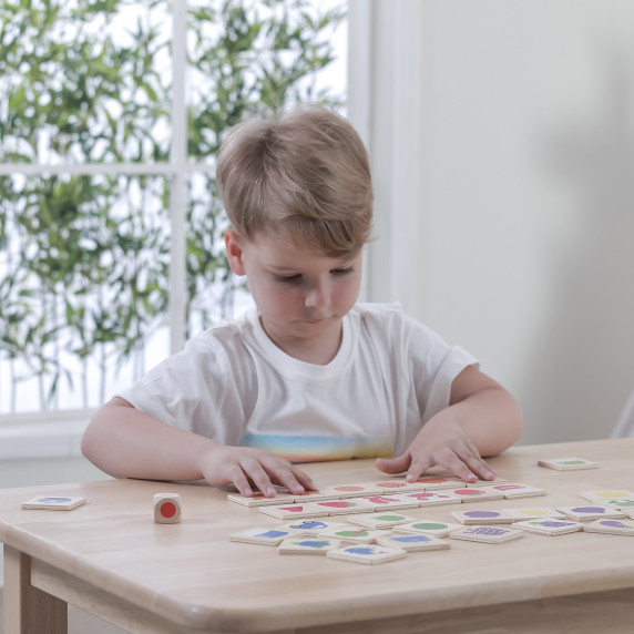 VIGA Educational Wooden Puzzle Sort Match Colors and Shapes 38 Pieces Montessori