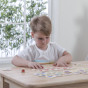 VIGA Educational Wooden Puzzle Sort Match Colors and Shapes 38 Pieces Montessori