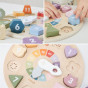 Viga Wooden Shape Sorter Clock Educational 18m+