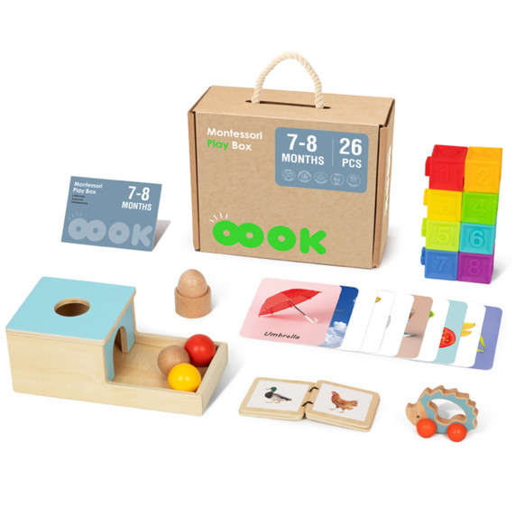 TOOKY TOY Box XXL Montessori Educational 6in1 Sensory Box 7-8 Months