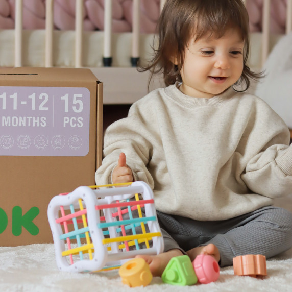 TOOKY TOY Box XXL Montessori Educational 5in1 Sensory Box 11-12 Months