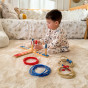 TOOKY TOY Wooden Fun Serso Arcade Ring Cross Game