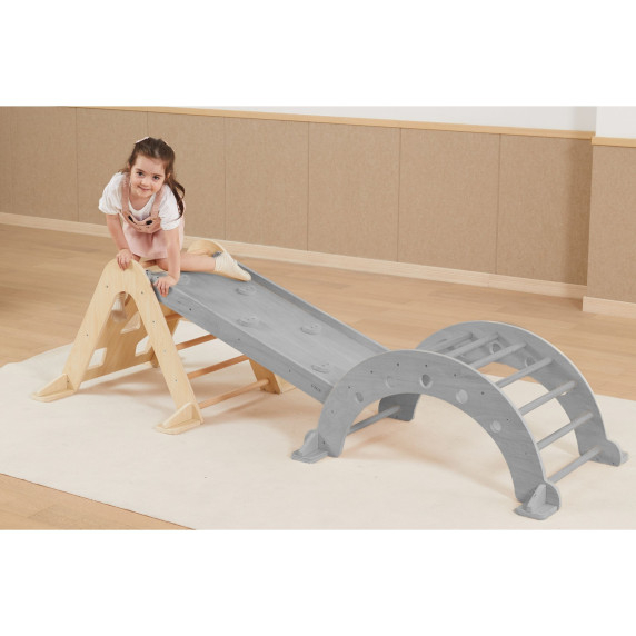 VIGA Wooden Ladder Pikler Climbing Triangle Montessori