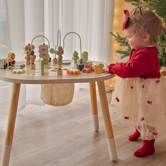 TOOKY TOY Wooden Safari Activity Table