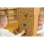 MASTERKIDZ 2-in-1 Desk Painting Window with Blackboard Stand