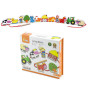 VIGA Wooden Intertwining Blocks Montessori Threading Farm