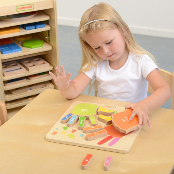 MASTERKIDZ Educational Wooden Finger Counting Board