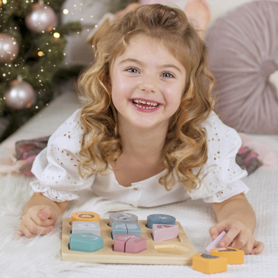 VIGA PolarB Wooden Puzzle Blocks - Animals
