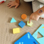 TOOKY TOY Montessori Puzzle Shapes and Colors Animals 6 Boards FSC