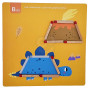 TOOKY TOY Wooden Montessori Puzzle Logic Game Puzzles Magnetic Matches for Children 58 pcs.