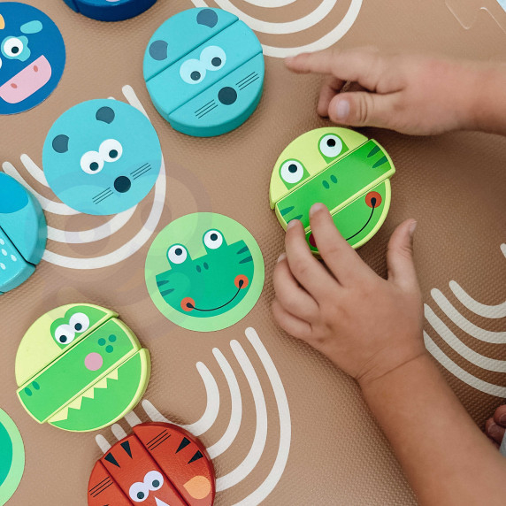 TOOKY TOY Skill Game Animal Blocks FSC Certified