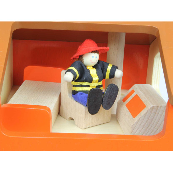 MASTERKIDZ Mini Fire Station Wooden Set