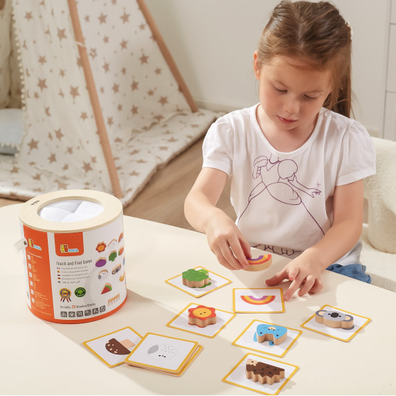 VIGA Wooden Blind Game Pattern Drawing