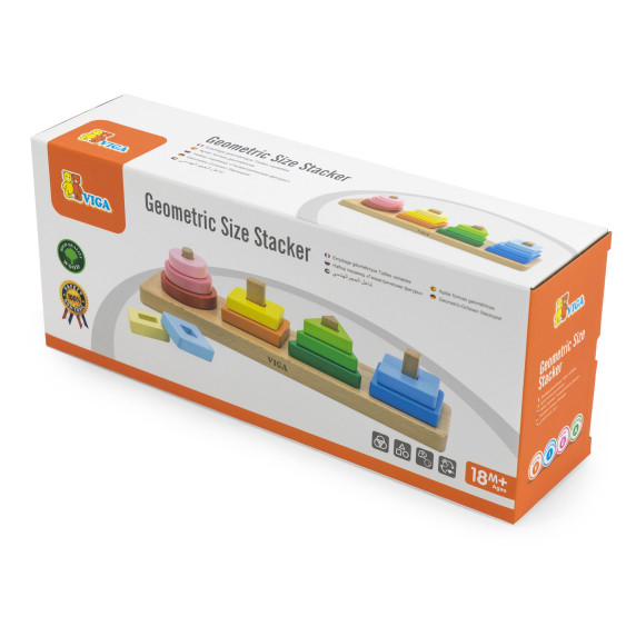 VIGA Wooden Geometric Sorter Puzzle