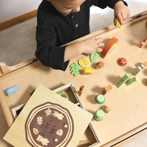 TOOKY TOY Forest Set Stackable Puzzle Blocks Figures