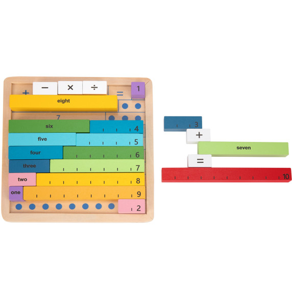 TOOKY TOY Wooden Math Board Learning Counting Abacus
