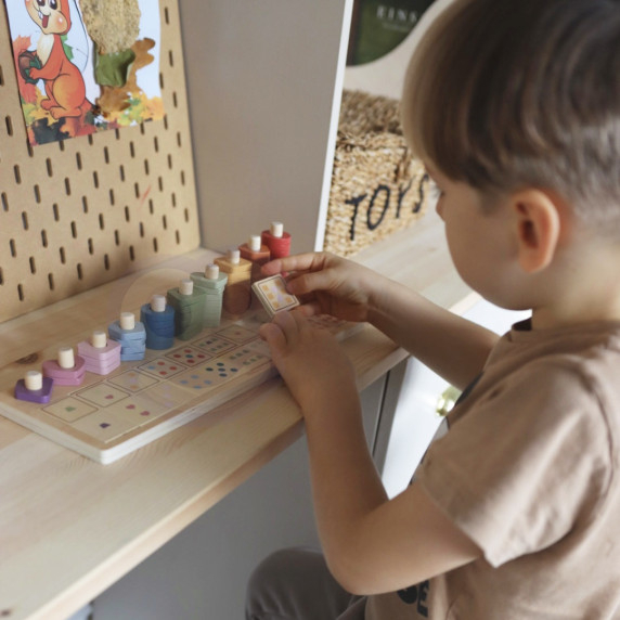 VIGA PolarB Wooden Abacus Montessori Number Sorter