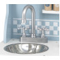 VIGA PolarB Wooden Kitchen with Accessories Silver - Blue