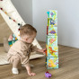 TOOKY TOY Wooden Blocks Educational Puzzle + 6 Play Figures 12 pcs.