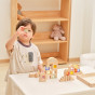 VIGA Wooden Construction Blocks with Colored Windows 32 pcs.