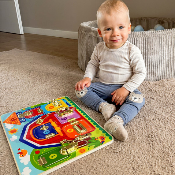 TOOKY TOY Manipulative Board Castles Pictures Farm