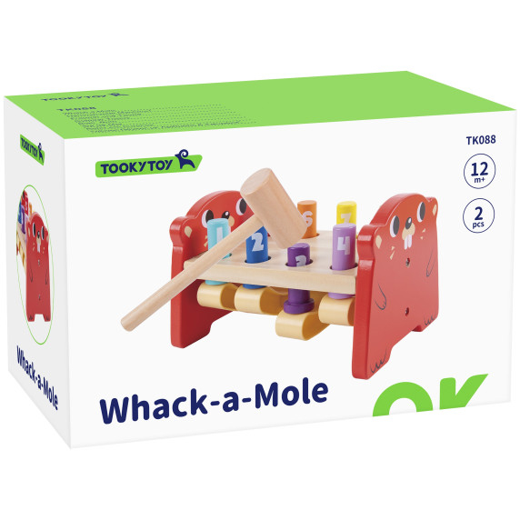 TOOKY TOY Colorful Wooden Punch
