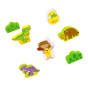 TOOKY TOY Wooden Magnetic Train Dinosaurs + Figures