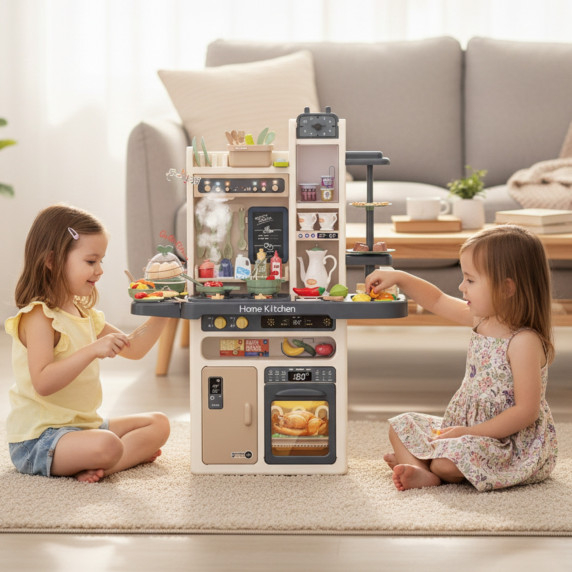 WOOPIE Interactive Kitchen with Steam Faucet with Water Circulation Effects 88 pcs.