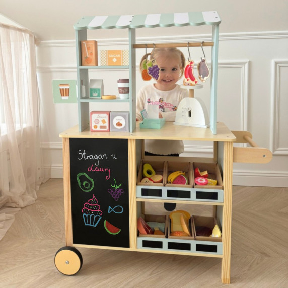 WOOPIE GREEN Large Multifunctional 5-in-1 Shop Stall Supermarket Restaurant Cafe Kitchen 73 pieces
