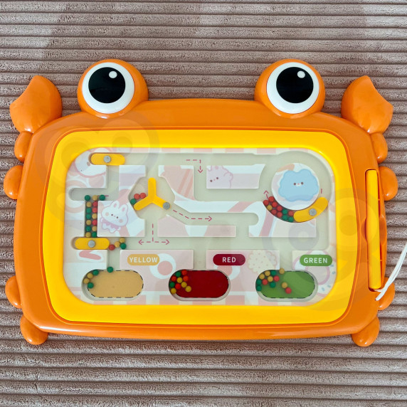 WOOPIE Montessori Magnetic Board Crab Maze Orange