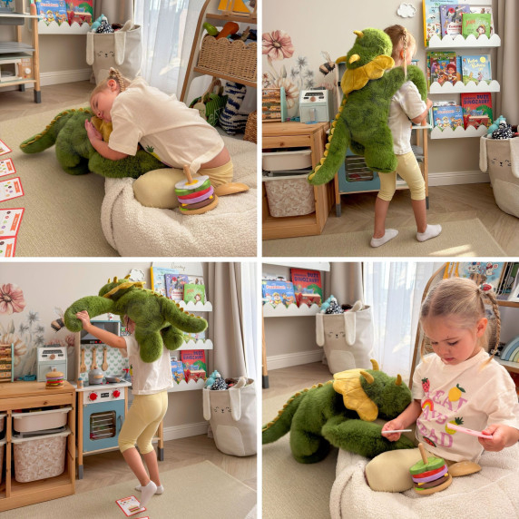 WOOPIE Dinosaur Anti-Stress Sensory Weighted Plush Toy Heavy Bear Cuddly Toy 65cm 1500g