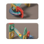 WOOPIE Magnetic Construction Blocks 3D Educational Set Ball Track 128 pcs.