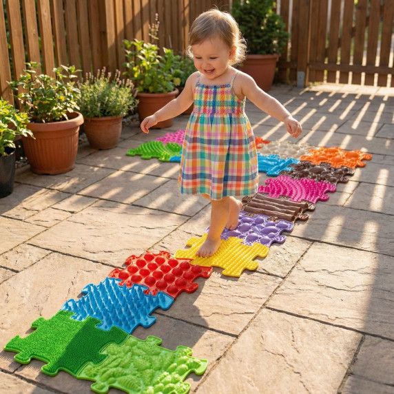 WOOPIE Orthopedic Sensory Mat Royal Puzzle 26 pieces + 4 small ones